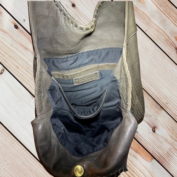 Claramonte large woven leather hobo bag - Picture 3 of 4